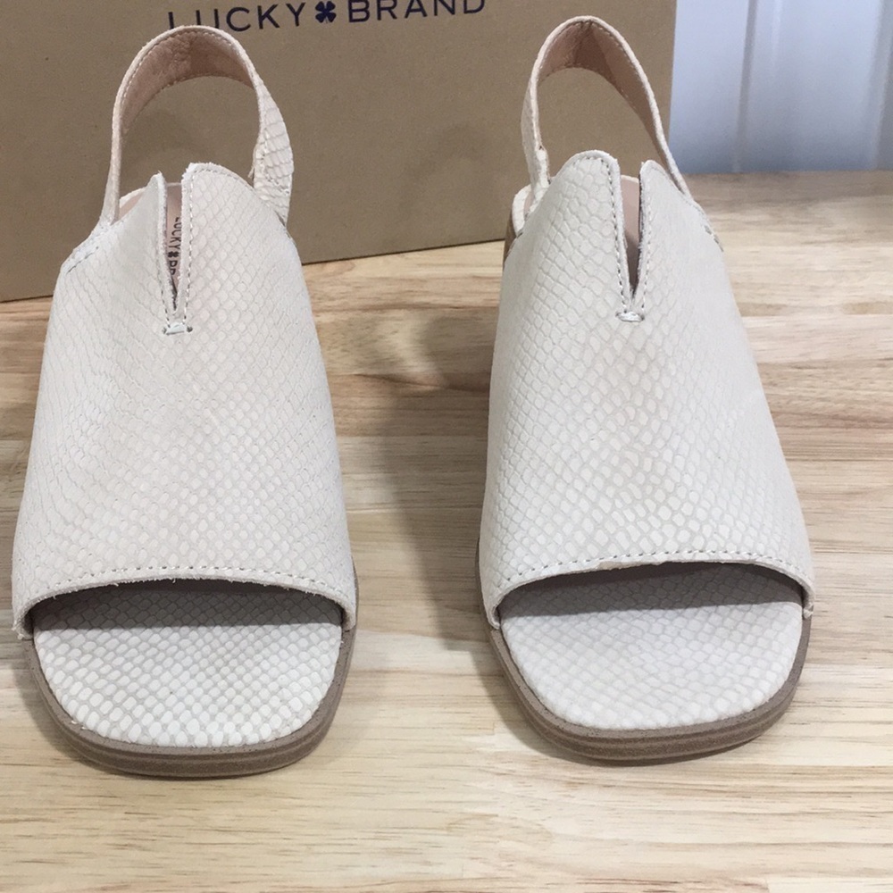 Lucky Brand Open Toe Heels - Picture 2 of 6